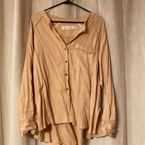 We The Free Button-Up Boho Blouse, Size Small, New Condition